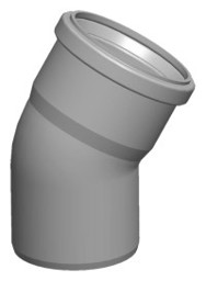 Zeige Details für Abgasbogen DN80 - 30° einwandig Bild von Abgasbogen DN80 - 30° einwandig