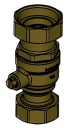 Zeige Details für Kugelhahn mit Rückschlagkappe IG1 1/2"  Bild von Kugelhahn mit Rückschlagkappe IG1 1/2"