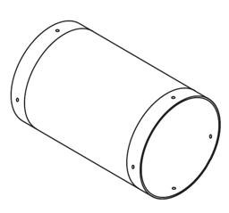 Zeige Details für Mischrohr außen Ø180 x 289 mm für RGL70/2-LN Bild von Mischrohr außen Ø180 x 289 mm für RGL70/2-LN