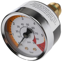 Zeige Details für Manometer 0-6 bar mit Absperrautomatik Bild von Manometer 0-6 bar mit Absperrautomatik