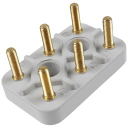 Zeige Details für Klemmbrett M5 6 Bolzen DIN 46294 Typ KM Bild von Klemmbrett M5 6 Bolzen DIN 46294 Typ KM