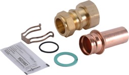 Zeige Details für Rohrhülse mit Klemmringverschraubung Ø 22 mm Steck   Bild von Rohrhülse mit Klemmringverschraubung Ø 22 mm Steck