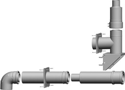 Bild von Anschluss-Set DN110/160 Fassade