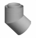 Zeige Details für Bogen 45° für Luft-/Abgasrohr DN250/350
 Bild von Bogen 45° für Luft-/Abgasrohr DN250/350