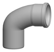 Zeige Details für Abgasbogen DN80 - 87° einwandig Bild von Abgasbogen DN80 - 87° einwandig