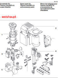 Ersatzteilliste 2003 für Weishaupt WTU-G Guss-Heizkessel