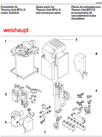 Ersatzteilliste 2007 für Weishaupt WTU-S Stahl-Heizkessel