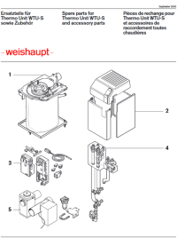 Ersatzteilliste 2002 für Weishaupt WTU-S Stahl-Heizkessel