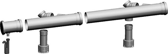Wolf Abgassystem grundbausatz CGB 110/160mm