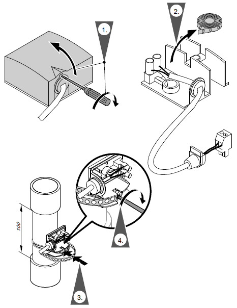 Montage Anlegesensor