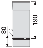 Rohrstück mit Ablass-Schlaufe