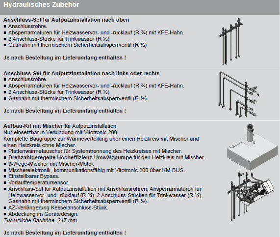 Hydraulisches Zubehör Vitodens 222-F