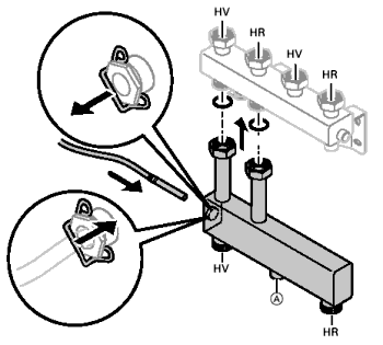 Wandanbau Weiche und Sensor