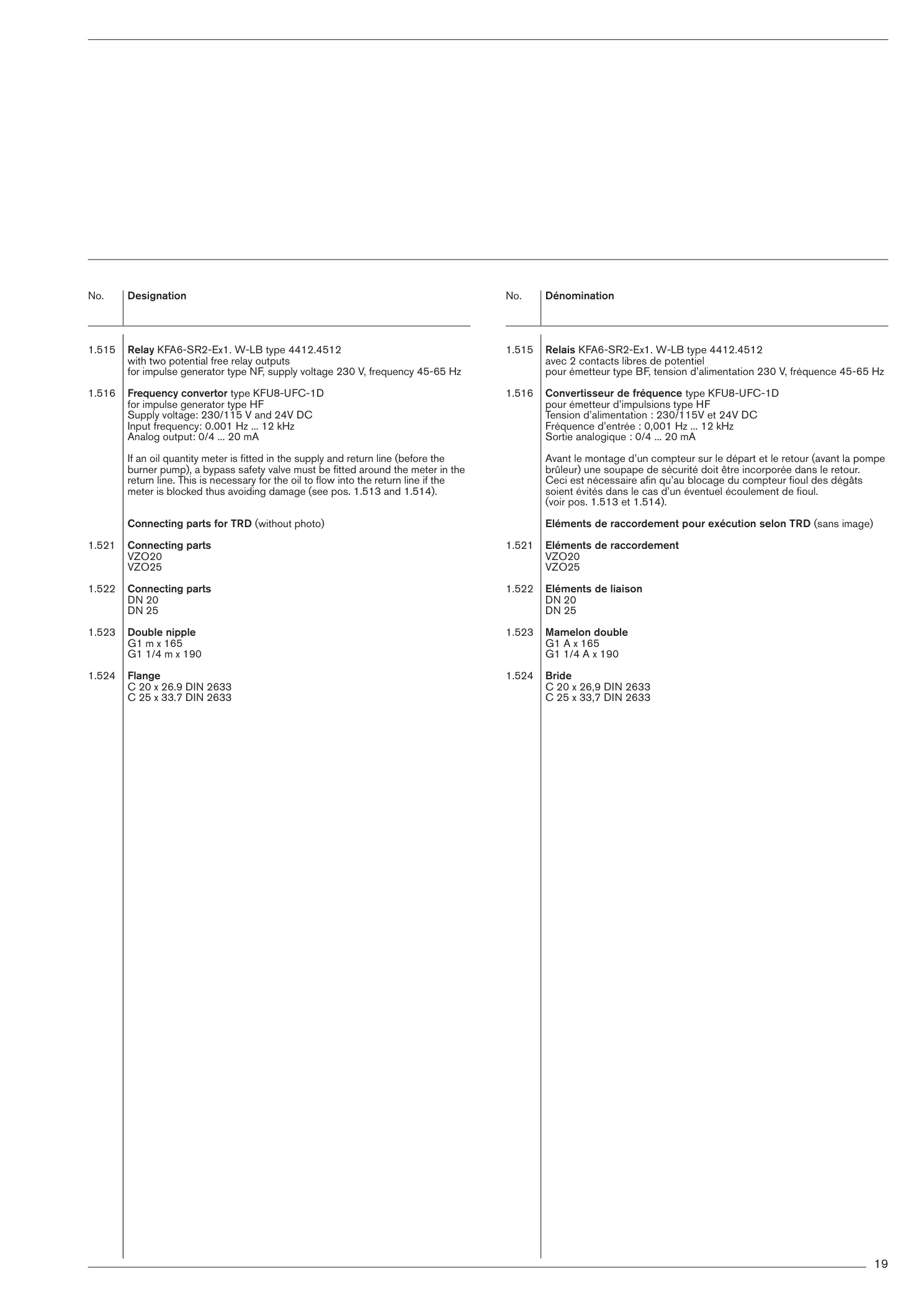 Explosionszeichnung Weishaupt Ersatzteilliste 83021280 – PDF-Seite 19