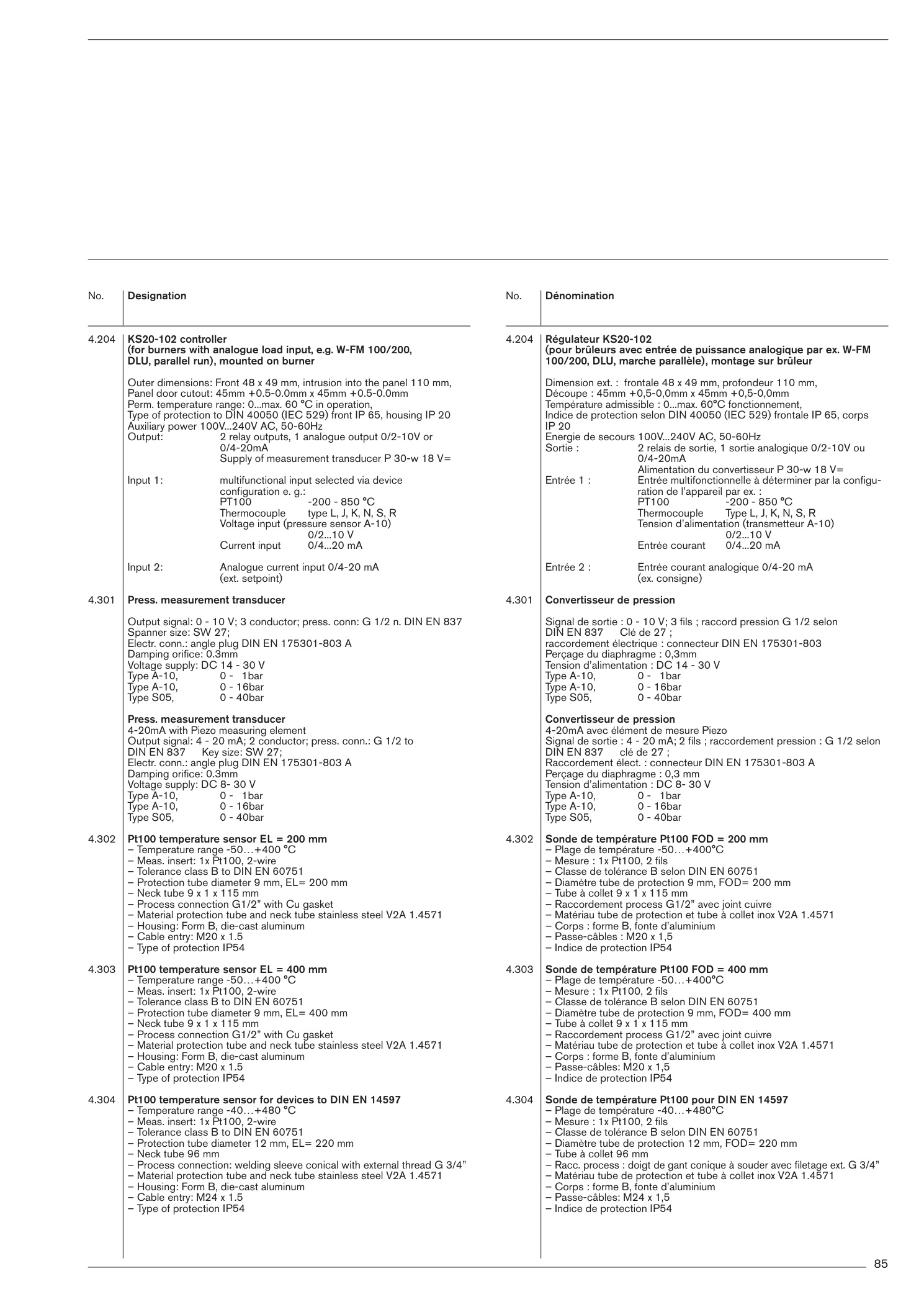 Explosionszeichnung Weishaupt Ersatzteilliste 83021280 – PDF-Seite 85