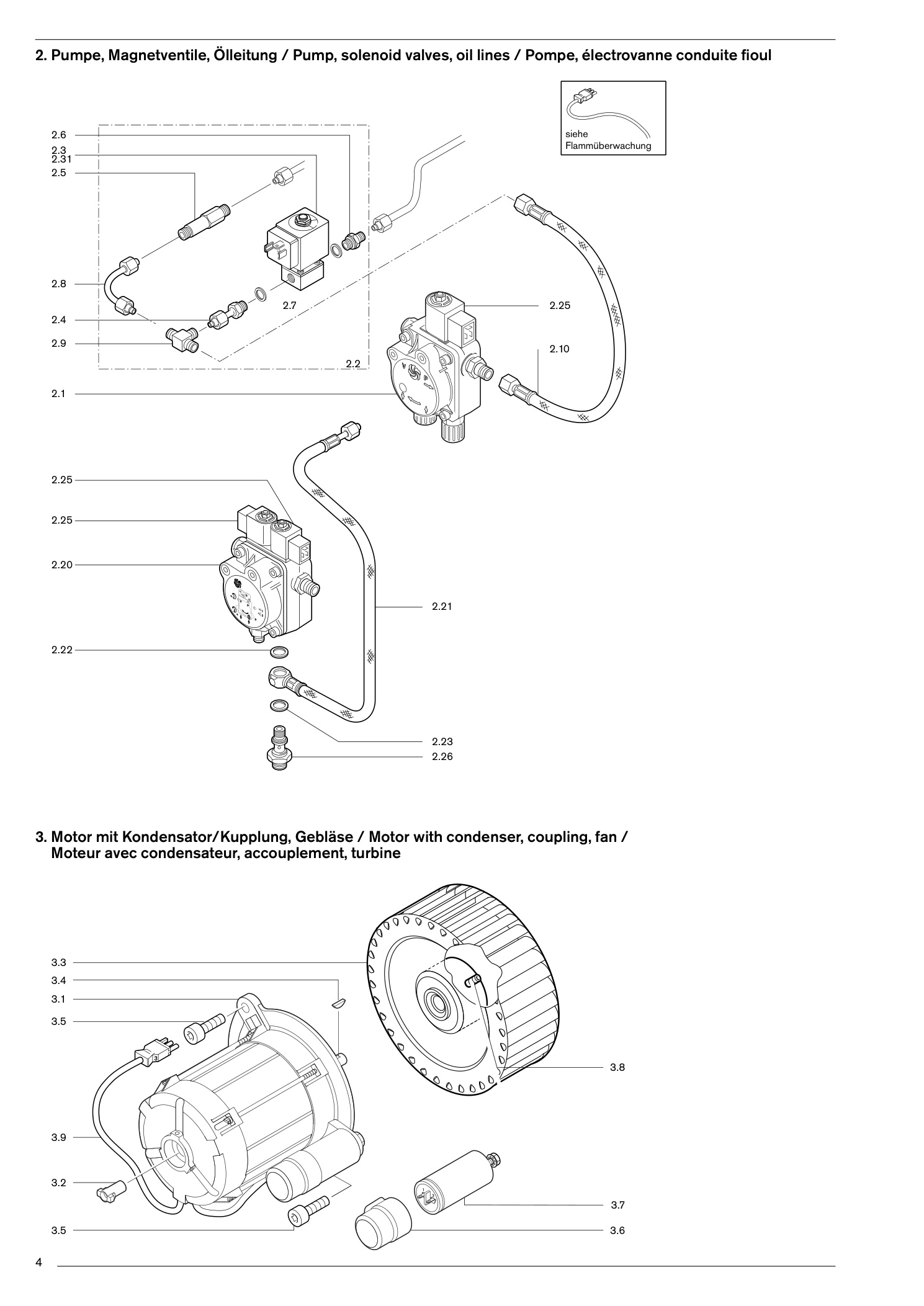 Explosionszeichnung Weishaupt Brenner WL30-C – PDF-Seite 4