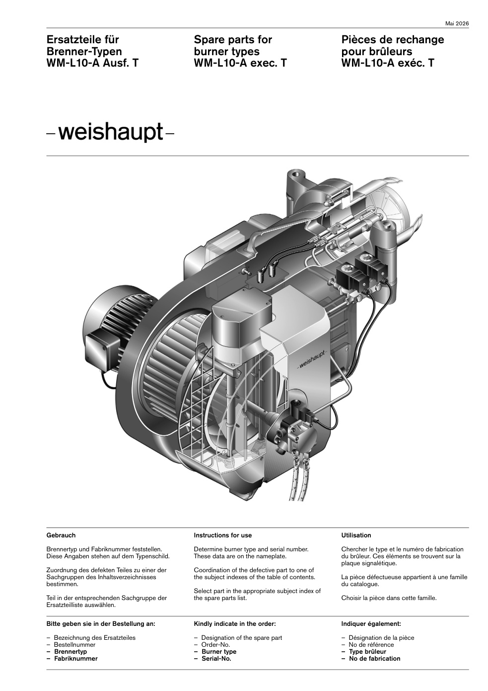 Weishaupt Brenner WM-L10-A Ausf. T
