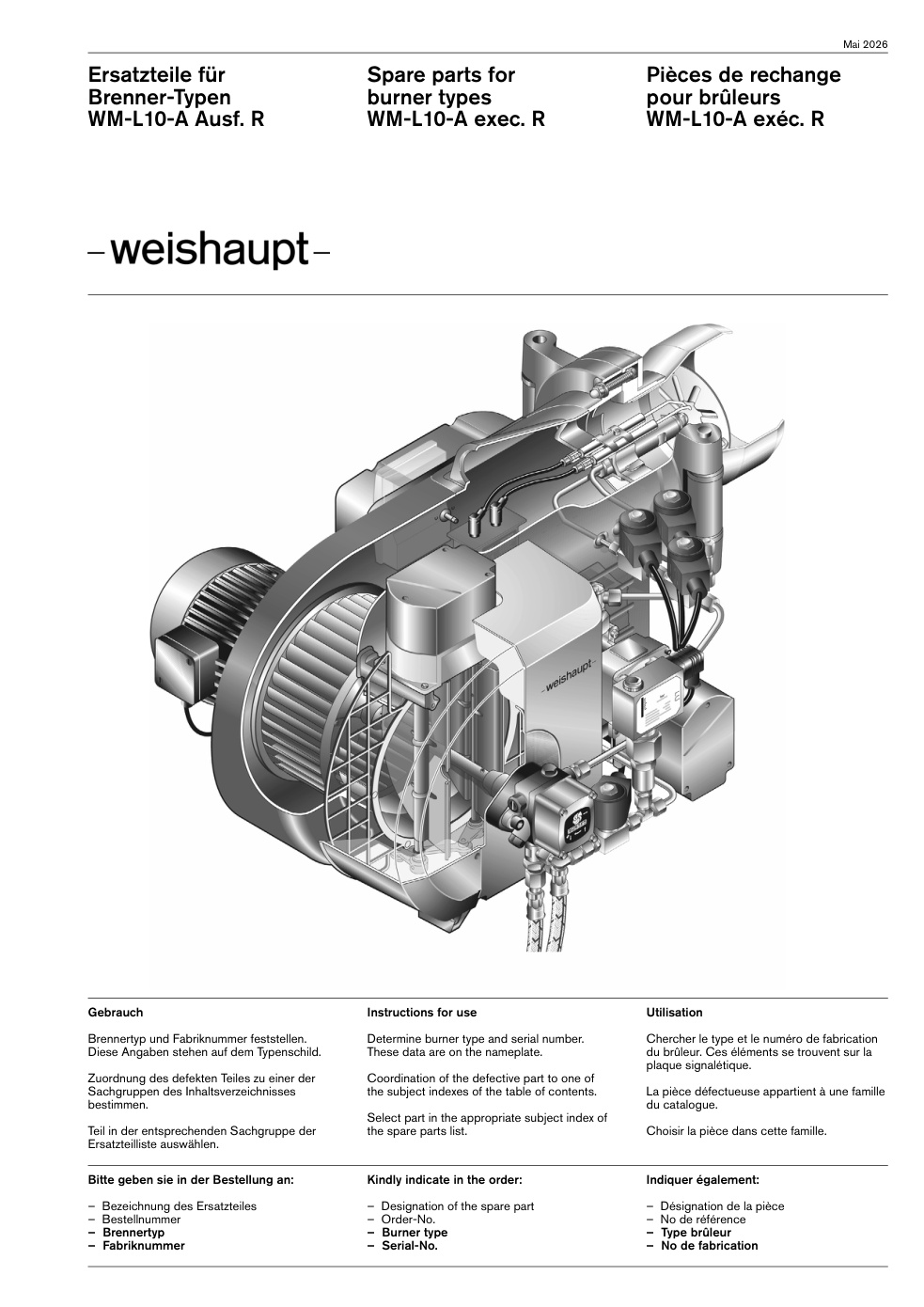 Weishaupt Brenner WM-L10-A Ausf. R