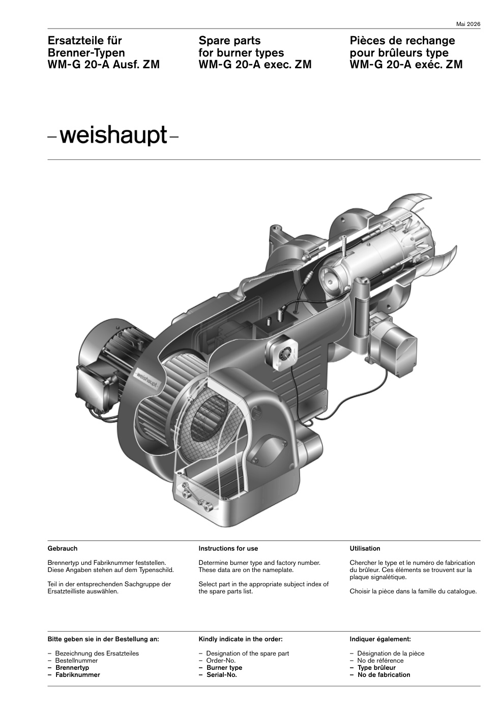 Weishaupt Brenner WM-G 20-A Ausf. ZM