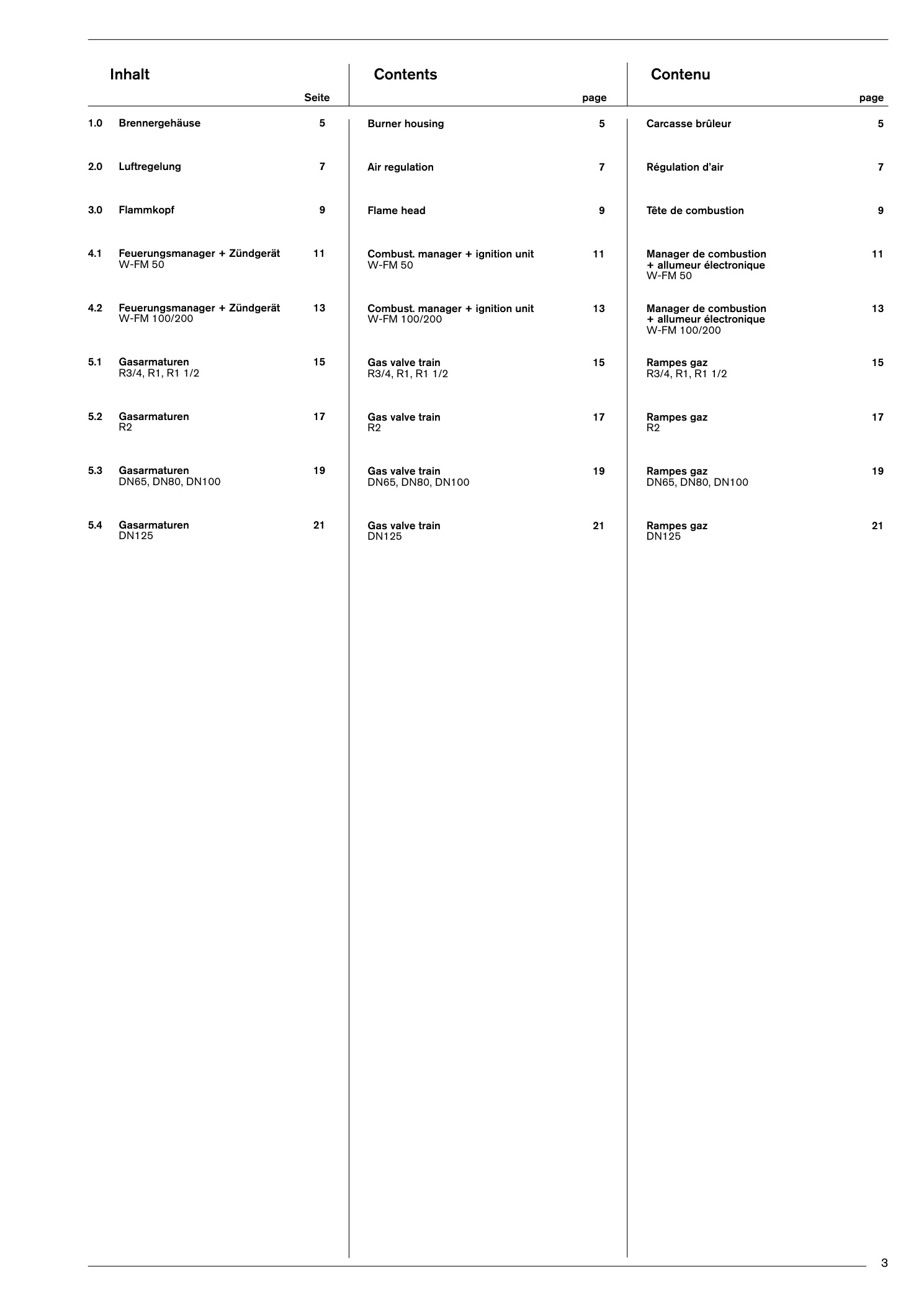 Explosionszeichnung Weishaupt Brenner WM-G 20-A Ausf. ZM-LN – PDF-Seite 3