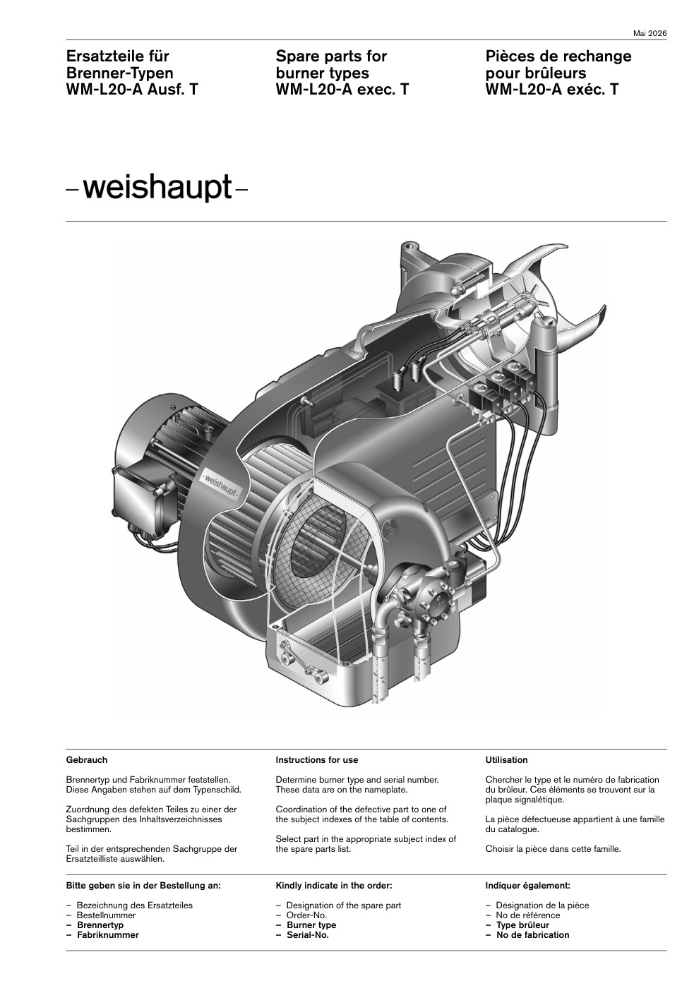 Weishaupt Brenner WM-L20-A Ausf. T