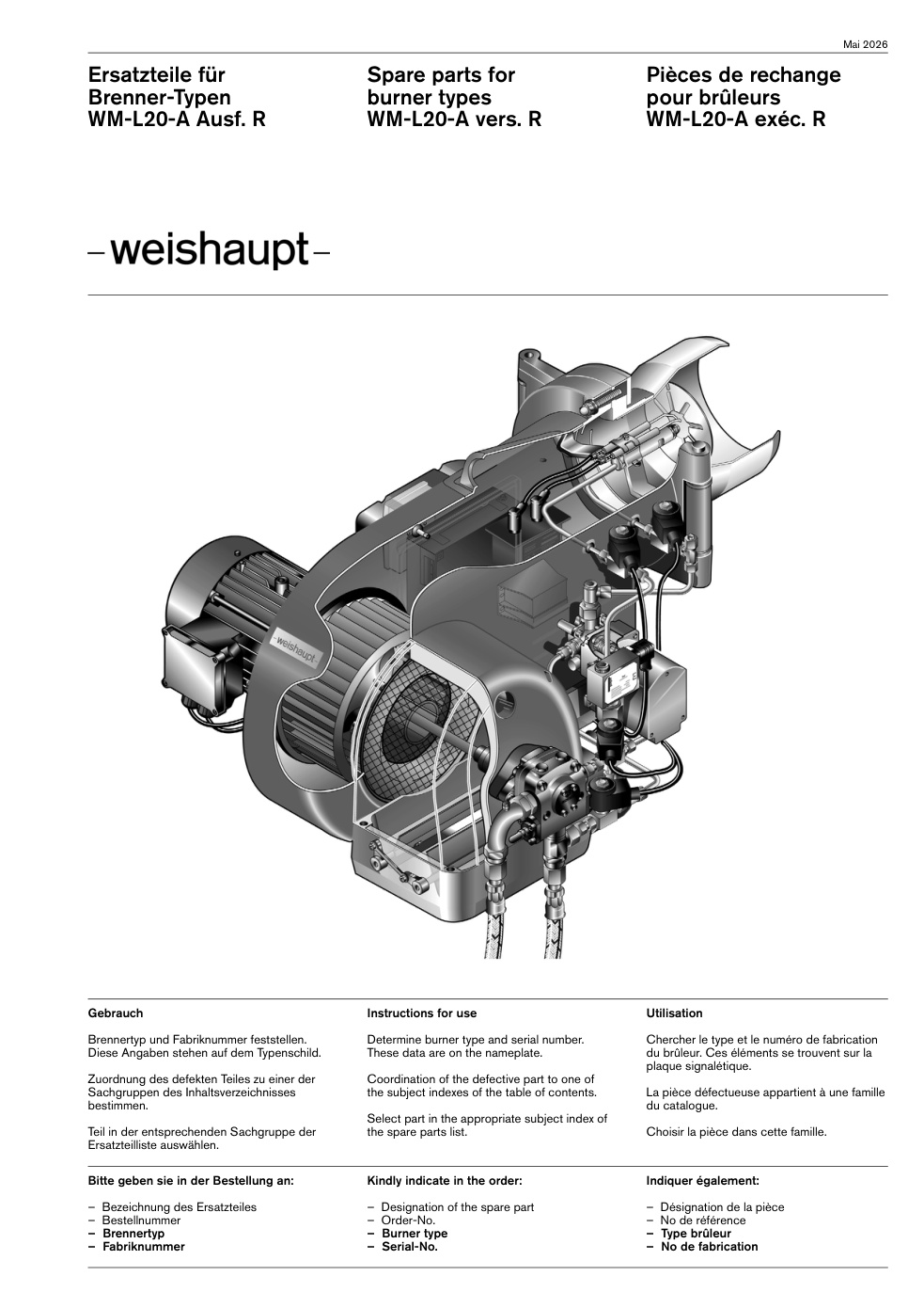 Weishaupt Brenner WM-L20-A Ausf. R