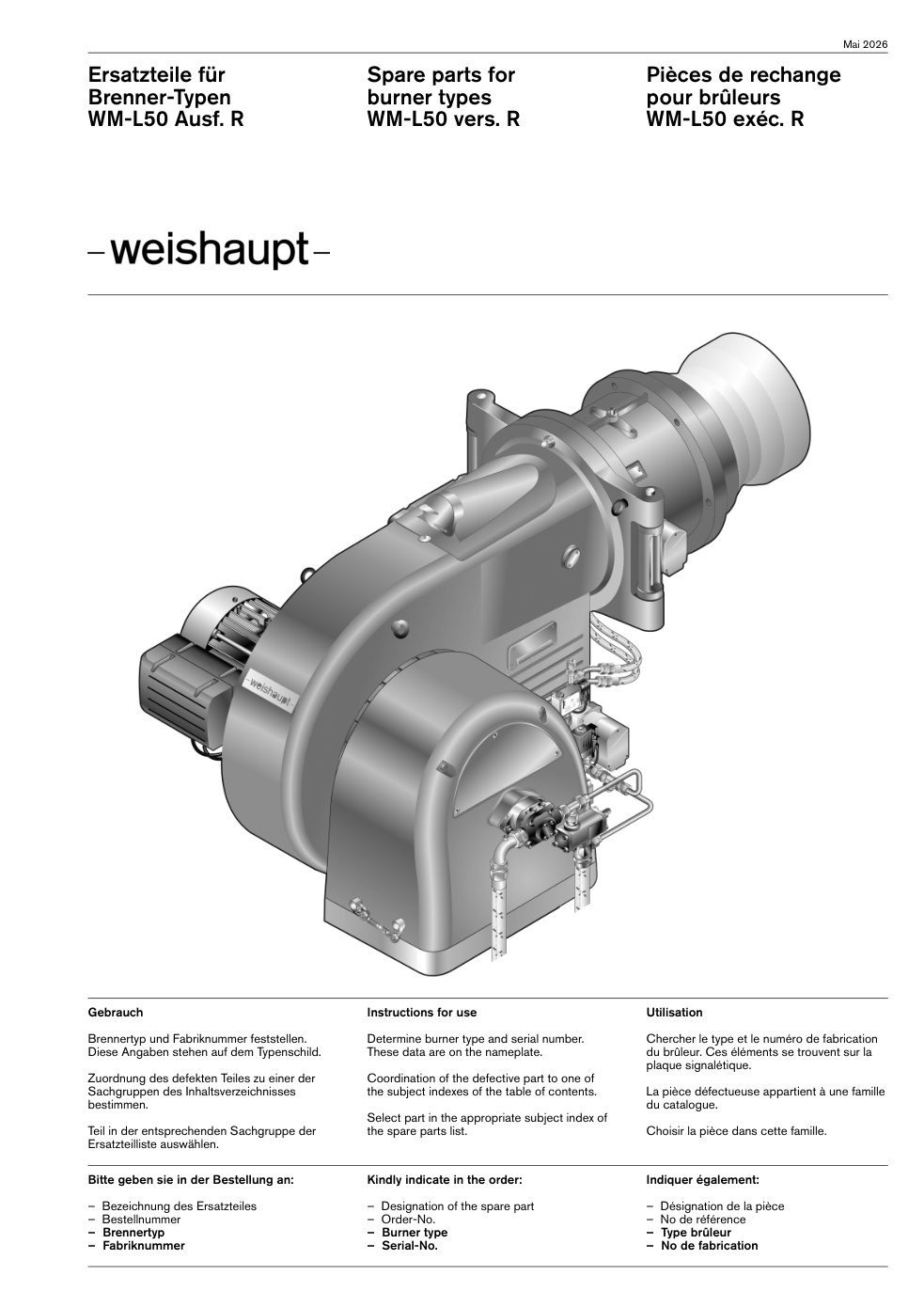 Weishaupt Brenner WM-L50 Ausf. R