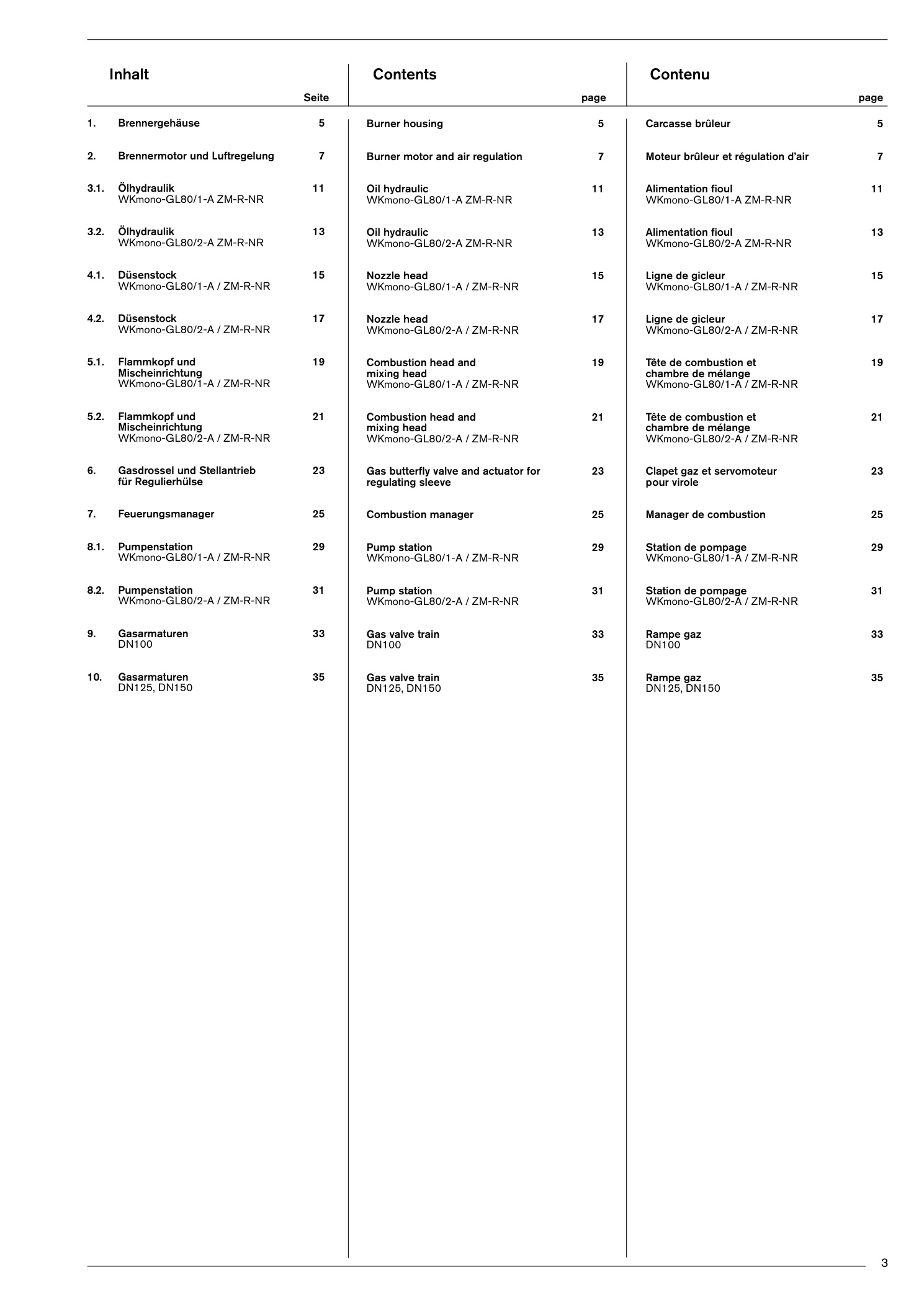 Explosionszeichnung Weishaupt Brenner WKmono-GL80 Ausf. ZM-R-NR – PDF-Seite 3