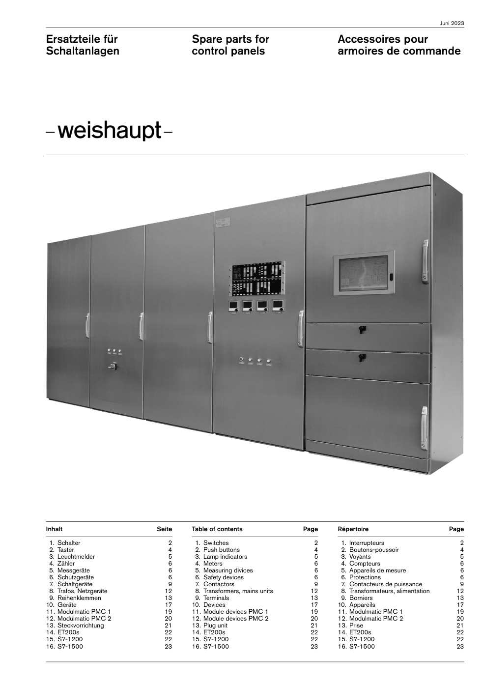 Weishaupt Schaltanlagen