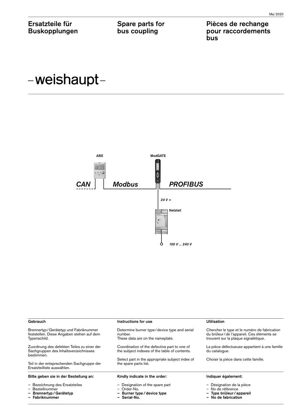 Weishaupt Buskopplungen