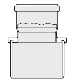 Bild von Reduktion PP zentrisch DN110 - DN80 