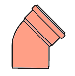 Bild von Abgas Bogen PP DN110 