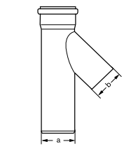 Bild von Sammlerrohr kurz PP DN110 x 550