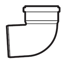 Bild von Abgas Bogen PP DN125