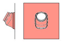 Bild von Universal-Dachziegel Blei rot DN125
