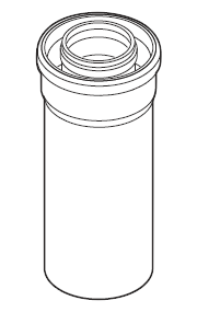 Bild von Rohr weiß 0,25 m DN 125/80
