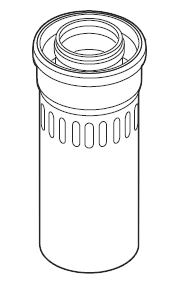 Bild von Rohr weiß 0,25 m DN 125/80