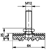 Bild von Schallabsorbierende Stellfüße