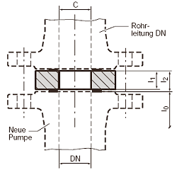 Bild von Flansch-Zwischenstutzen F 1