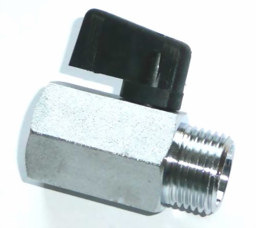 Bild von Kugelabsperrhahn 1/2'' AG x 1/4'' IG verchromt