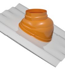 Bild von Universal - Dachpfanne, dachsteinrot Ø160 mm