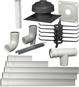 Bild von Abgaspaket Kamin 80 mm raumluftabhängig