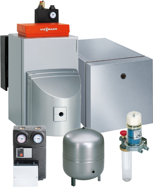Bild von Paket Vitorondens 200-T 20,2 kW mit Mischer und Vitocell 100-H CHA 160 Liter