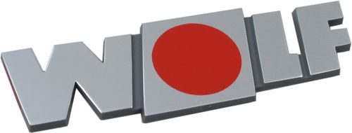 Bild von Firmenschild Wolf geklebt gerade