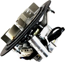 Bild von Saugzugventilator mit Grundplatte und Lüfterrad