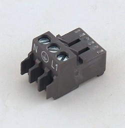 Bild von Gegenstecker 3-polig RAST-5 braun KKP, A2, A1