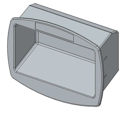 Bild von Griffschale rechteckig 113x67mm