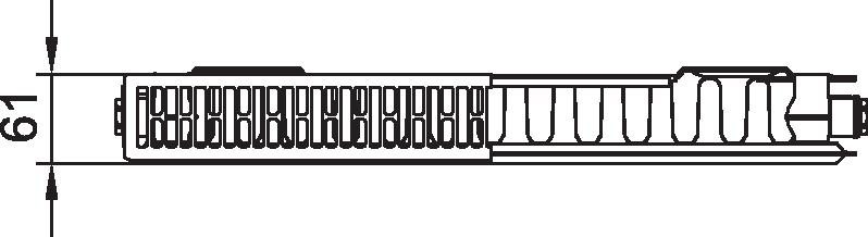 Bild von Kermi Profil-K Typ11 BH600x61x800mm