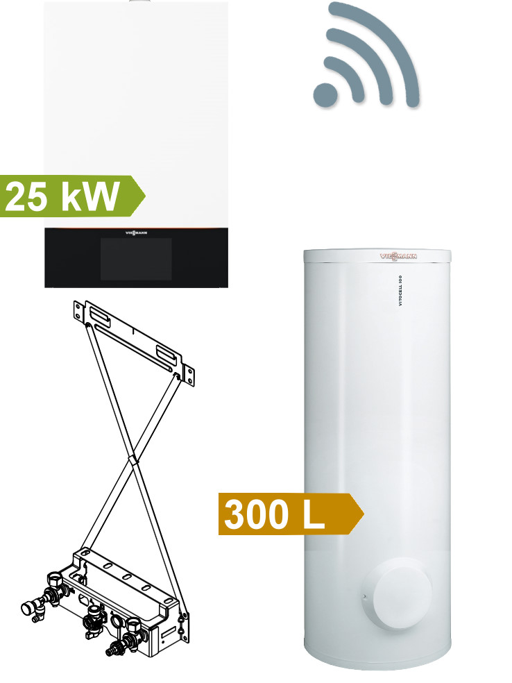 Bild von Vitodens 300-W Paket mit 300 L Standard Speicher