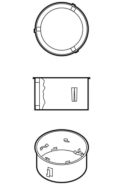 Bild von Wandfutter INOX